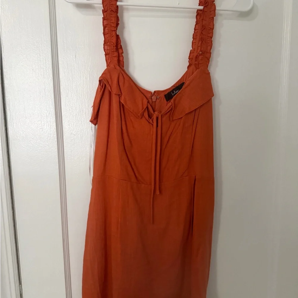 Lulu's Orange Jumpsuit - Picture 1 of 3